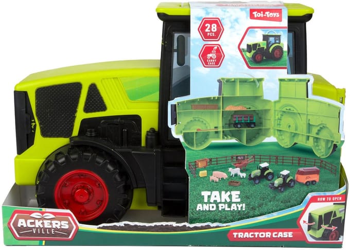 Speelset Boerderij in Tractorkoffer - 28dlg.