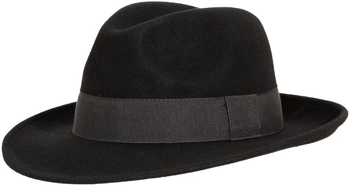 Fiebig kleding Fiebig wollen vilthoed, zwart.