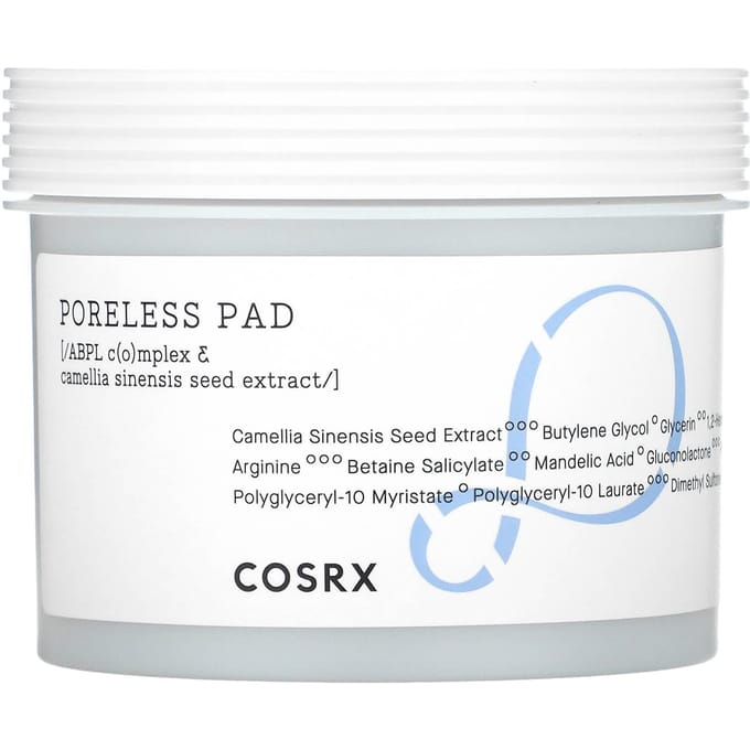 CosRx, poreless pads, 70 sheets, 4.73 fl oz (140 ml) white
