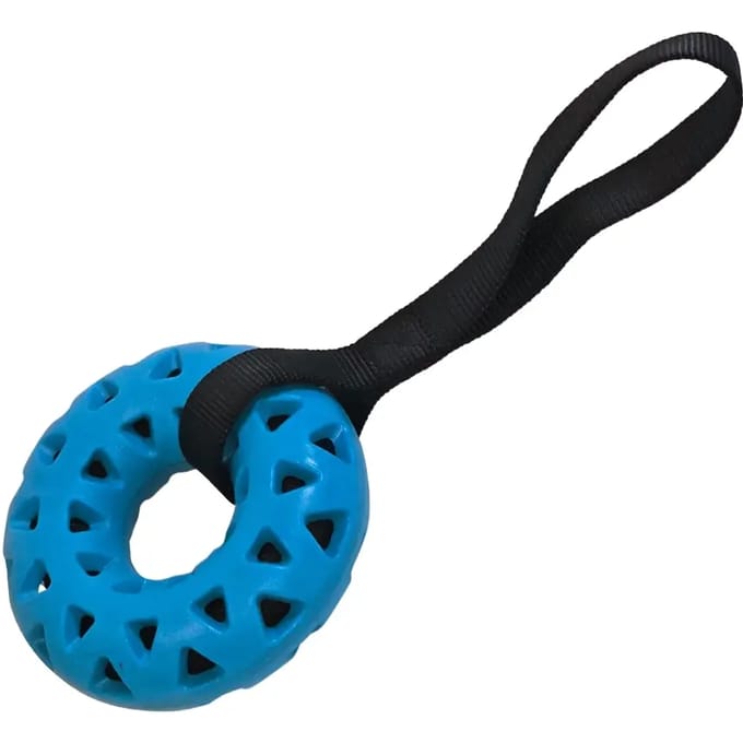 Foam TPR honden speelgoed met een nylon handvat Nobby Pet