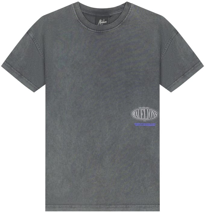 Malelions - Junior Relaxed White Heron T-Shirt - Acid Wash - Maat 128