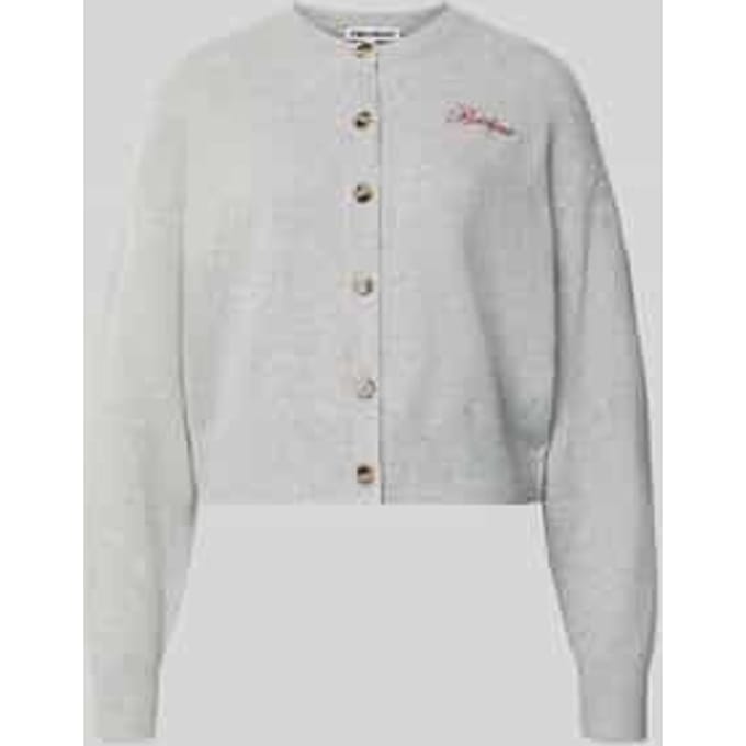 Gebreid jack met labelstitching