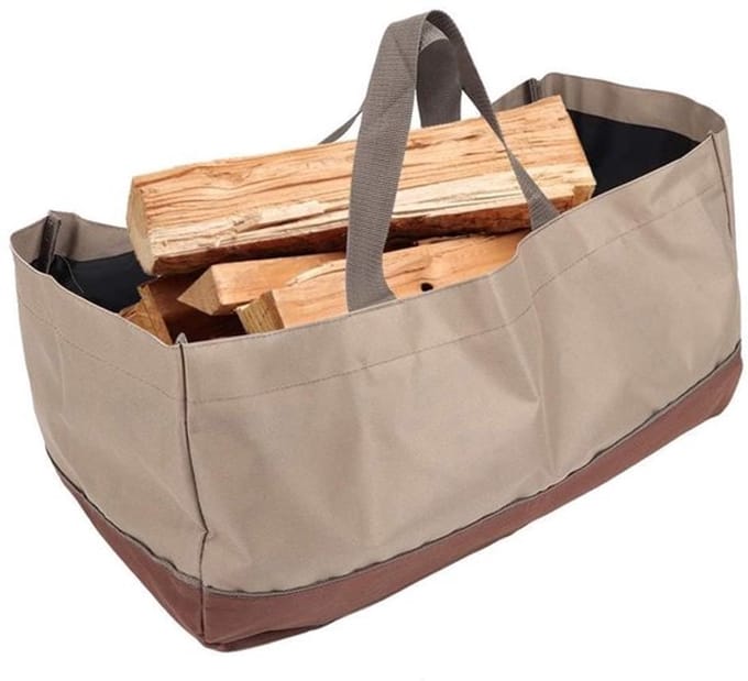 Allecto - Brandhout Carrier - Draagtas voor Open Haard - Grote Canvas
