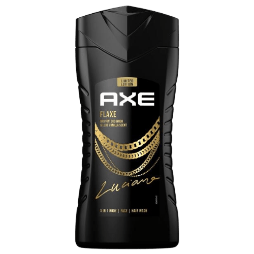 Axe Flaxe 3-In-1 Fragranza Vanilla Body, Face & Hair Wash - 250 ml