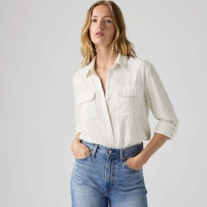 Overhemd Levis 005NJ 0018 ELAINE UTILITY SHIRT-CLOUD DANCER