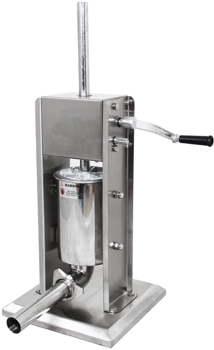 Worstvuller - zilver - 5 liter - met 5 trechters 13-40 mm