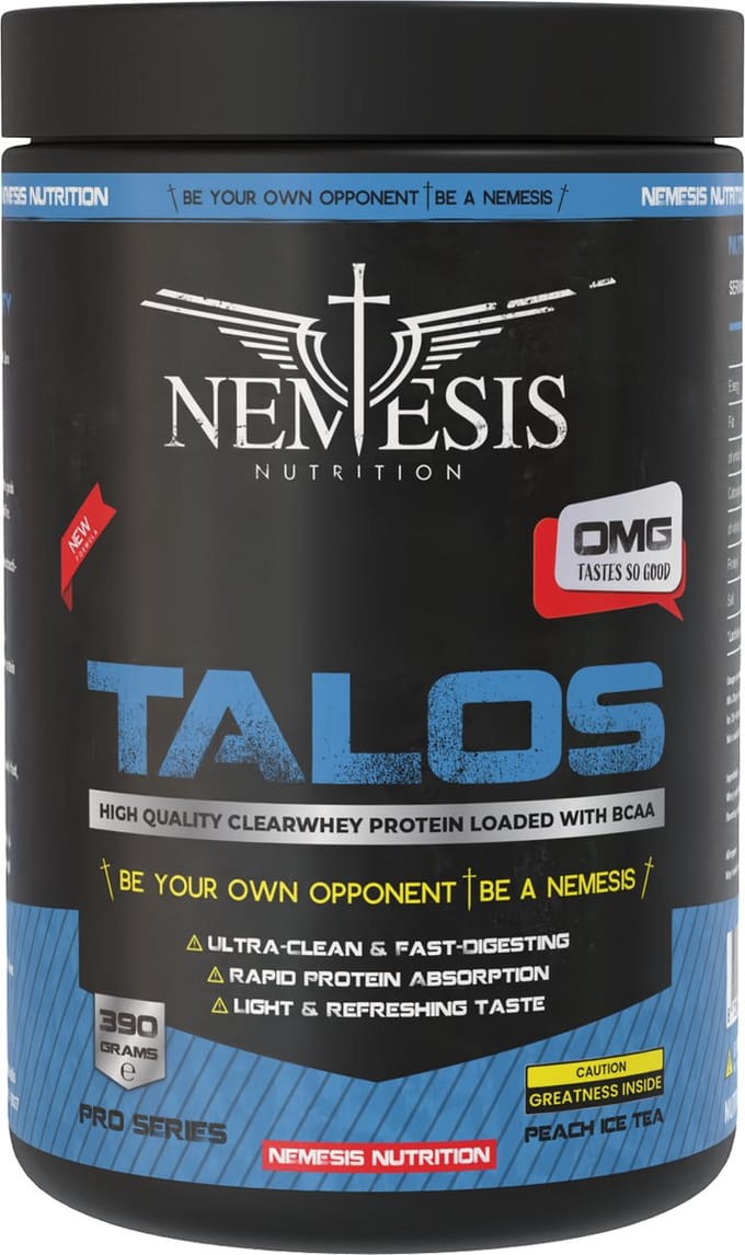 Nemesis Nutrition | Talos | Clear Whey | Peach Ice Tea | 390gr 13 servings | Nutriworld