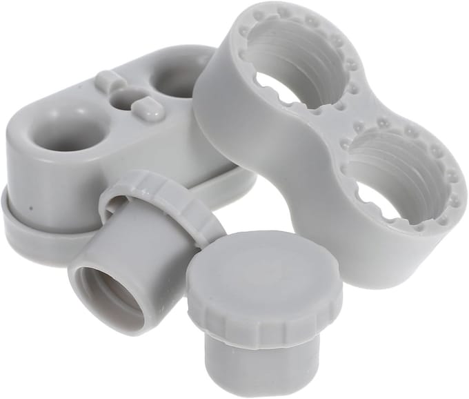Speelbox Stabilisator - Hek Bevestiging - Veilige Speelomgeving - Antislip Siliconen Basis - 7 x 3.5 cm - Grijs