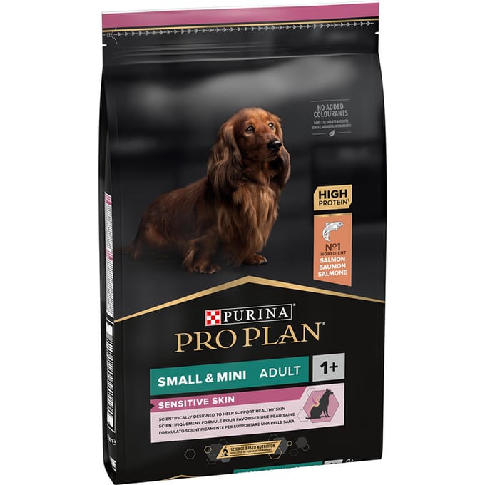 2x7kg Small & Mini Adult Optiderma Zalm & Rijst Pro Plan Hondenvoer