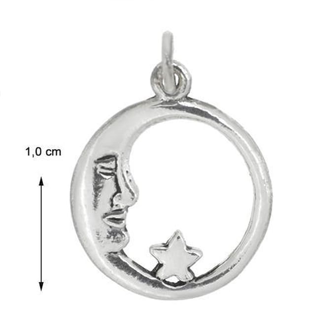 Blinx Jewels Zilveren Hanger Maan Ster