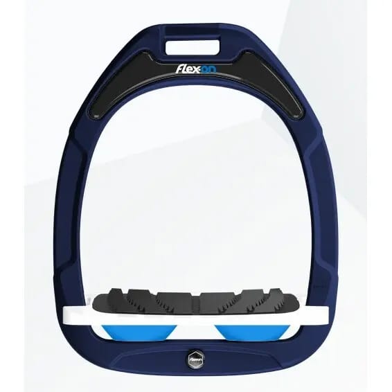 Verstelbare grip stijgbeugels Marine/Wit/Blauw Flex-On Green Composite