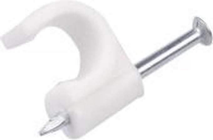 Elektrofix kabelclip 7 mm rond wit 50 st