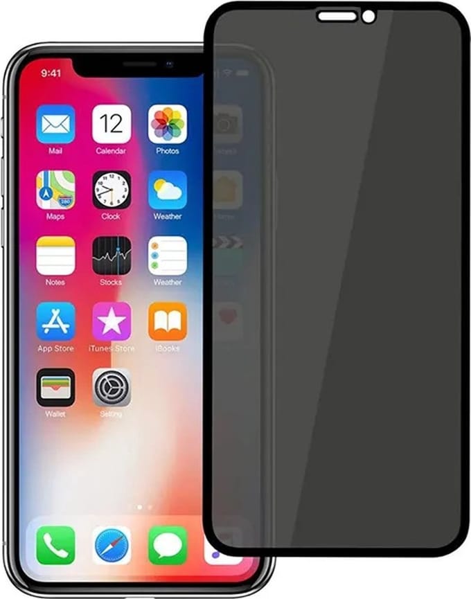 Geschikt voor iPhone X Screenprotector - XS Screenprotector - Privacy Bescherm Glas