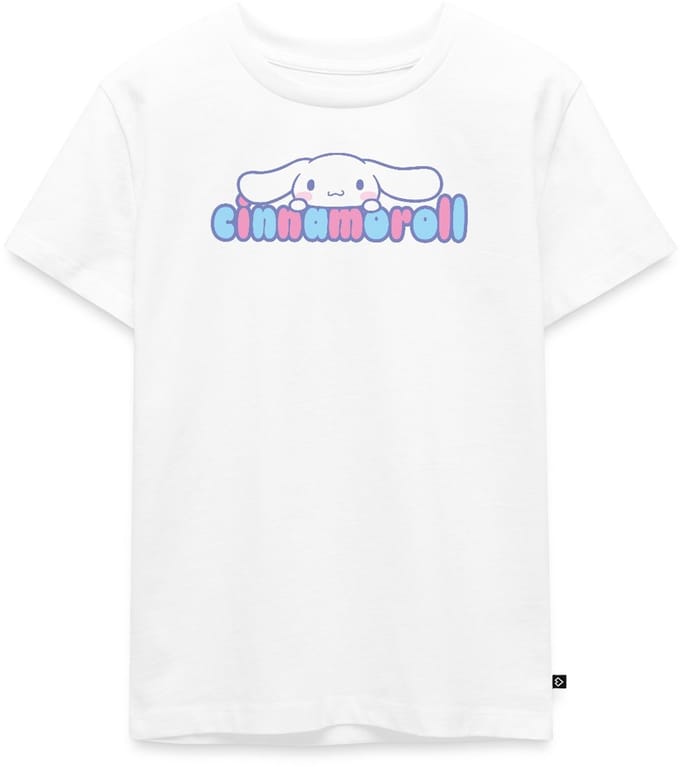 Cinnamoroll Gluurt Over De Letters Premium T Shirt Kinderen