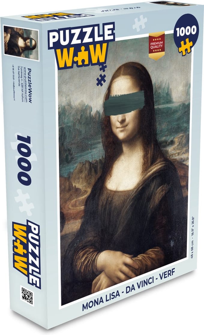 Puzzel Mona Lisa - Da Vinci - Verf - Legpuzzel - Puzzel 1000 stukjes volwassenen