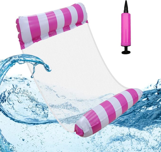 Comfortabele Waterhangmat met Net voor Volwassenen - Rood