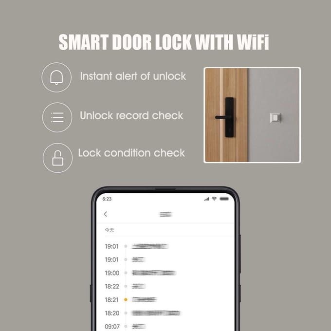 Youpin Qingping BT4.2 Gateway Smart Home Kit Draadloze Lichtschakelaar Temperatuur Vochtigheidssensor Smart Deurslot Controle wit
