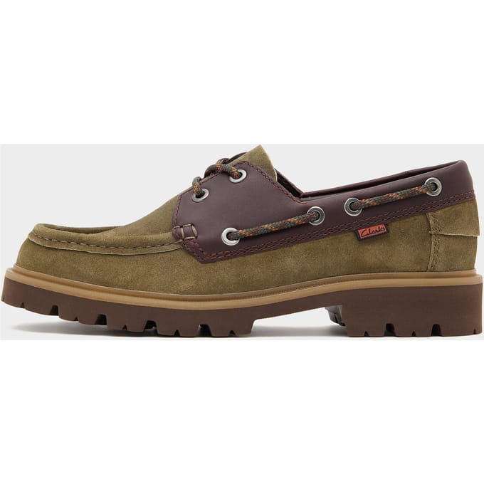 Clarks Originals Cleyhill Boat Shoe, groen