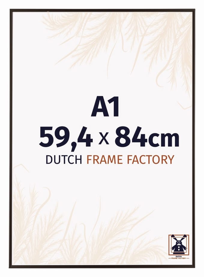 Fotolijst A1 59,4x84 cm - Kunststof - Antraciet - Easy