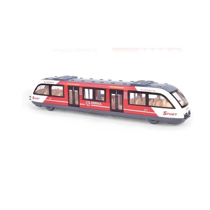 Modèle de Voiture de Métro en Alliage avec Simulation Optique Acoustique Voix Réelle Rebond Jouet Cadeau pour Garçons B305 gray