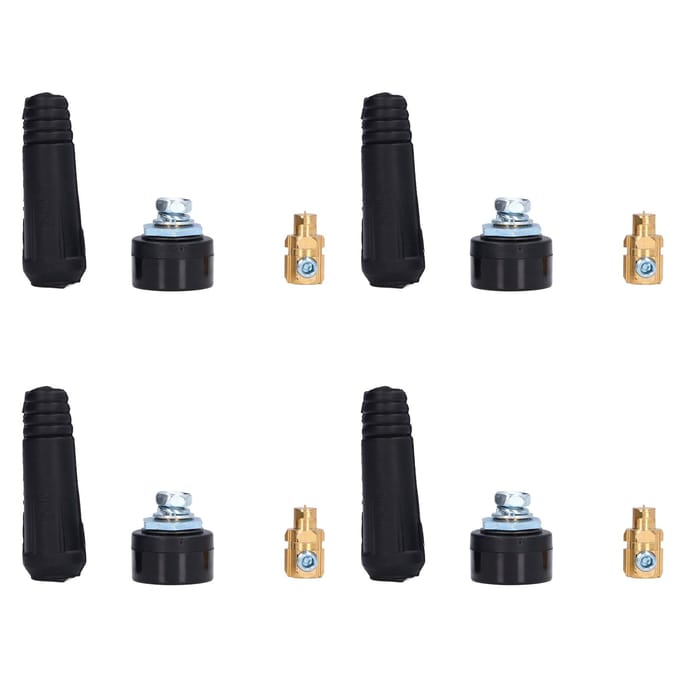 10 Set TIG Lasstroomkabel Paneelconnector Stekker Bus Snelkoppeling Adapter 1025 EU Stijl