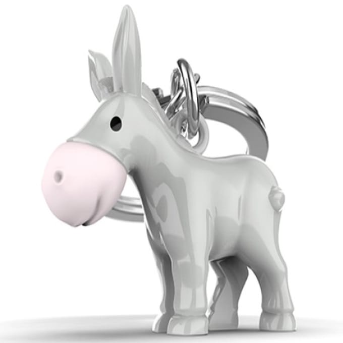 Metalmorphose Sleutelhanger Donkey Metal Keyring - Ezel - Metaal 3D