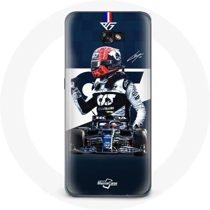 Coque pour samsung galaxy A5 2016 Formule 1 Max Verstappen Pilote automobile F1 Bleu