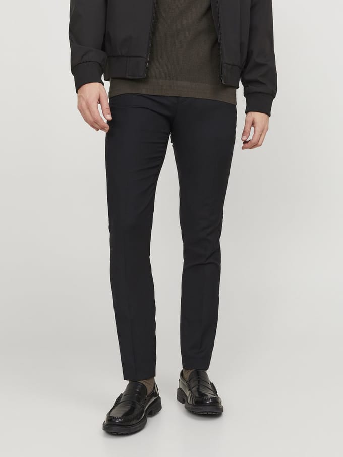 JACK & JONES Solaris Trouser regular fit - heren pantalon - zwart