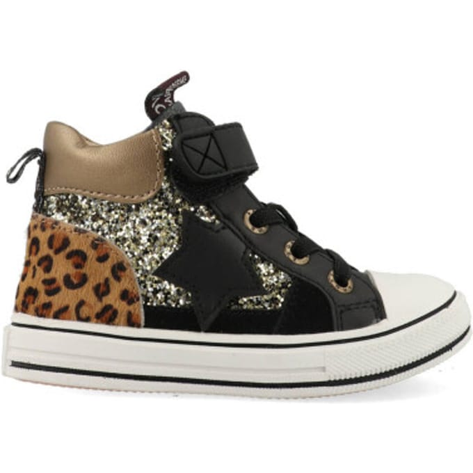 Sneakers | Meisjes | Black Gold | Leer | Shoesme | Maat 23