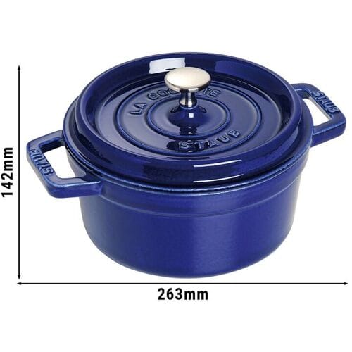 STAUB LA COCOTTE - Kookpot - Ø 200mm - Gietijzer - Donkerblauw