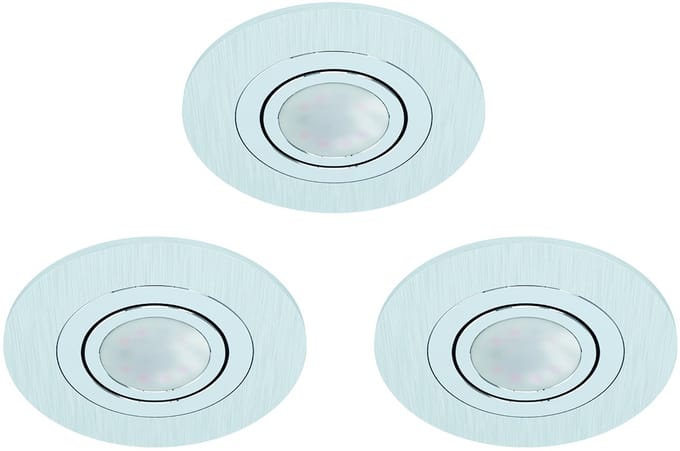 EGLO AREITIO inbouwarmatuur, aluminium-geborsteld
