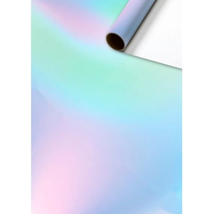 Stewo cadeaupapier uni plain, formaat 70 x 200 cm, regenboog