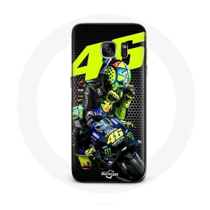Coque Samsung Galaxy S7 Valentino Rossi motoGP 46 Pilote de vitesse