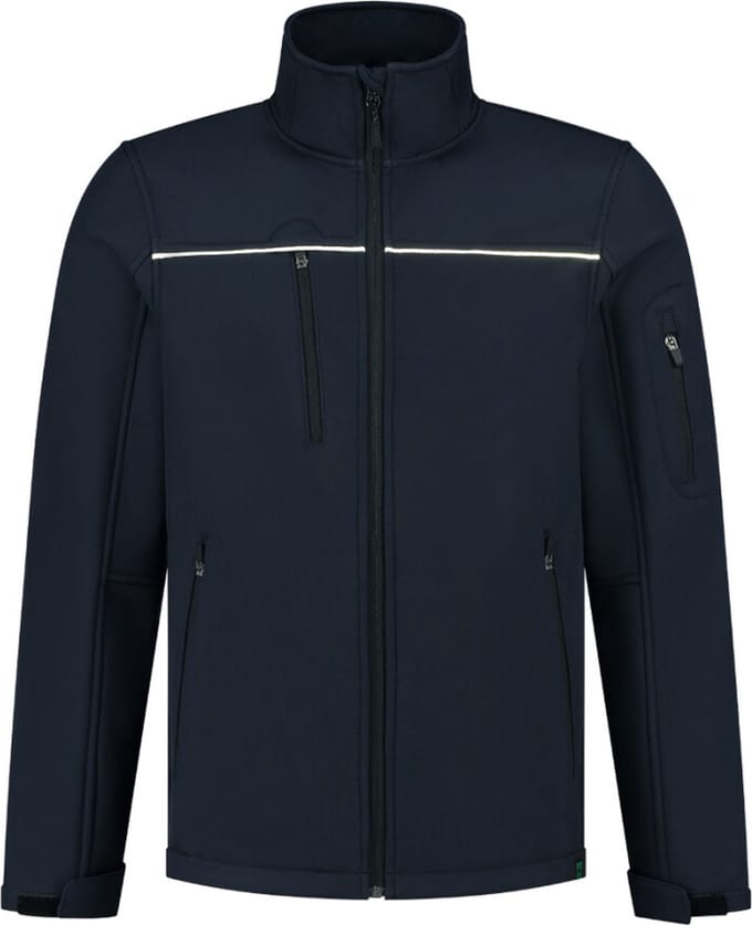Tricorp softshell jas luxe - Rewear - inkt blauw - maat L