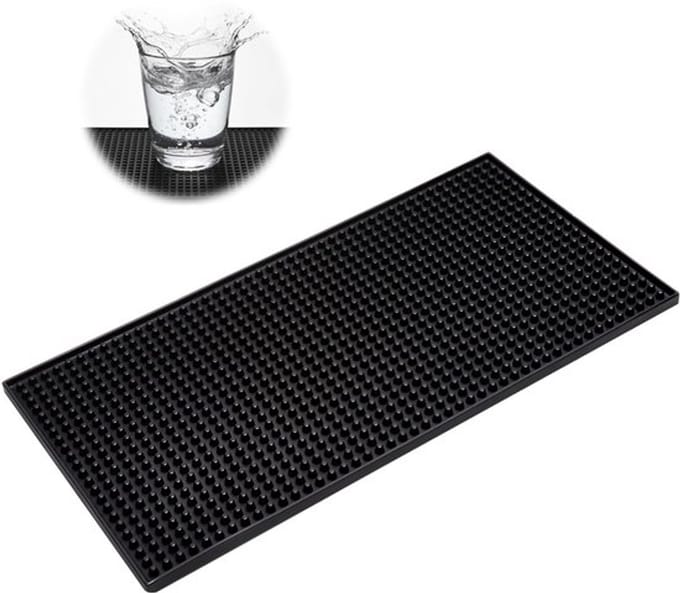 Store_7 - Afdruipmat - Rubber - Antislip - Zwart - Koffie en bar - Ideaal voor