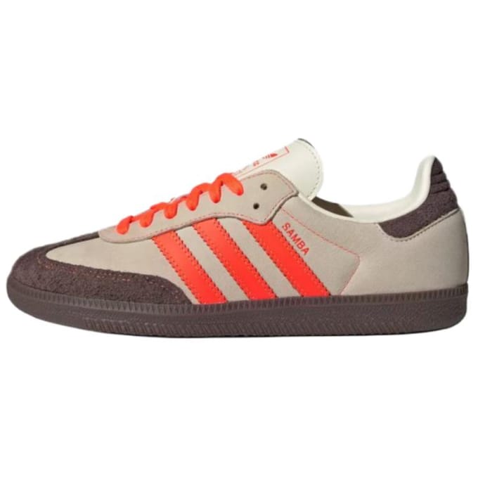 adidas Samba OG Solar Orange Cream Dames Sneakers Bruin Crème-Wit JI2732 40⅔ beige