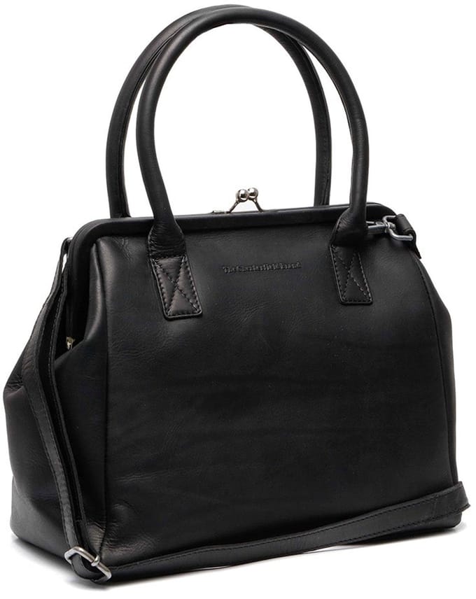 The Chesterfield Brand Dorin Waxed Pull Up Schoudertas - Zwart