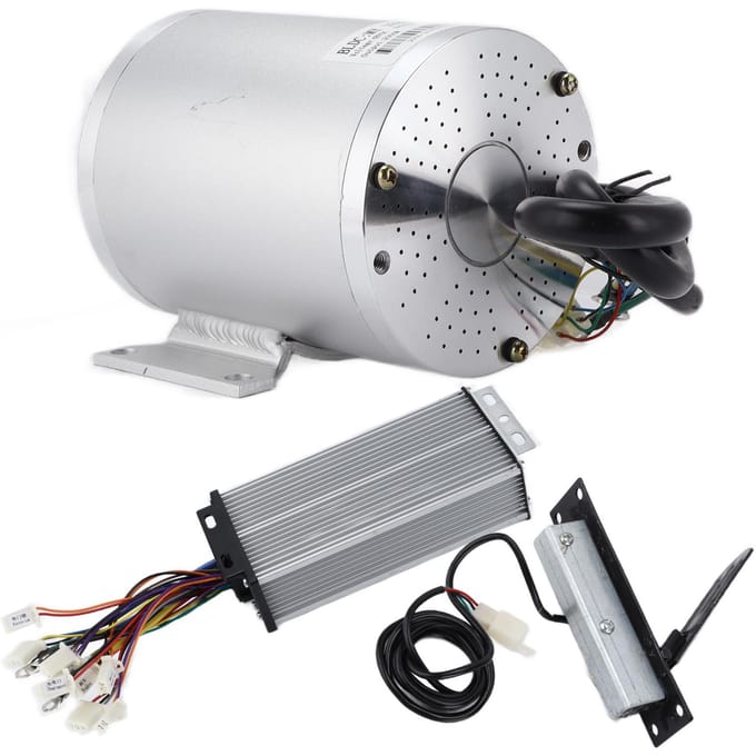 48V 2000W DC Borstelloze Motor Kit Controller Gaspedaal Hoge Snelheid Vermogen voor Elektrische Fiets gray