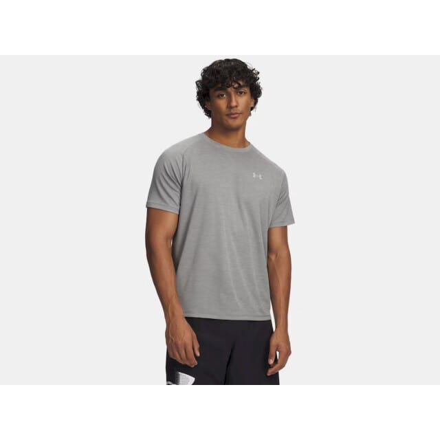 UNDER ARMOUR - ua tech textured ss-grn - Training t-shirt korte mouw heren - Groen