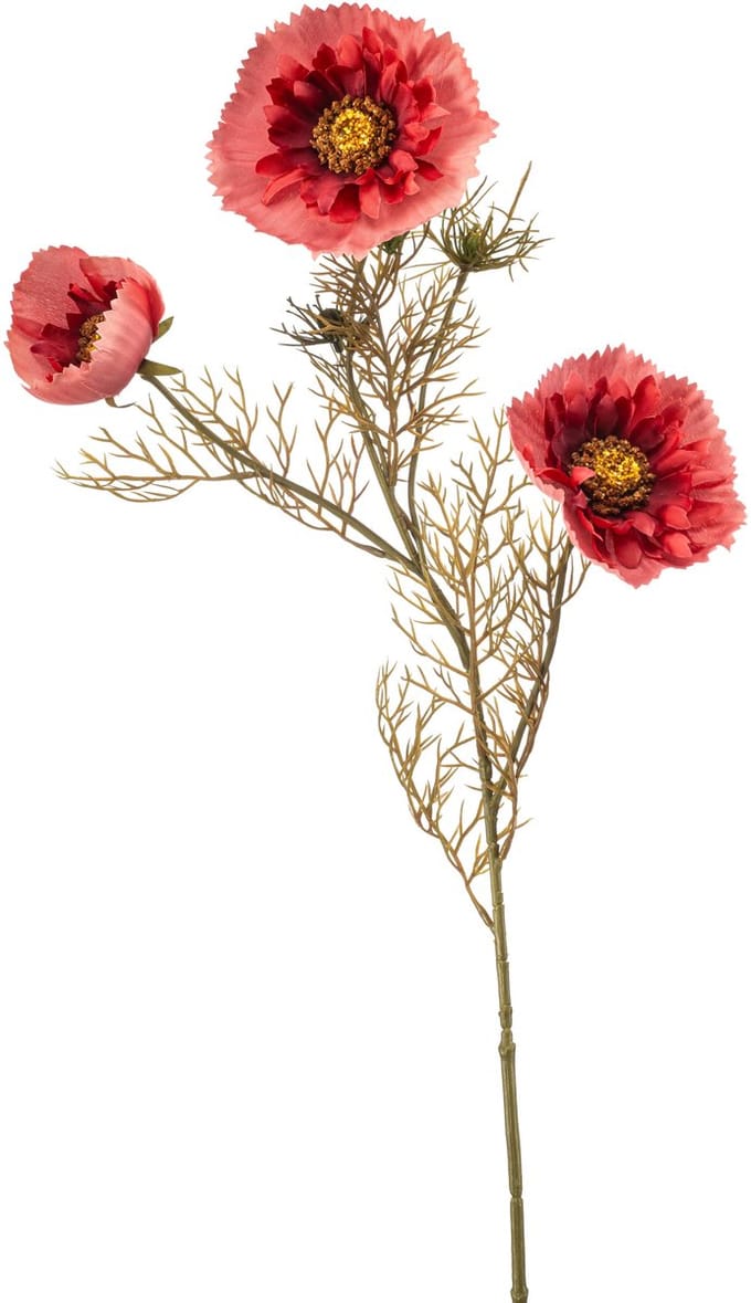 Emerald - Kunstbloem Klaproos 68cm roze - Kunstplant voor binnen