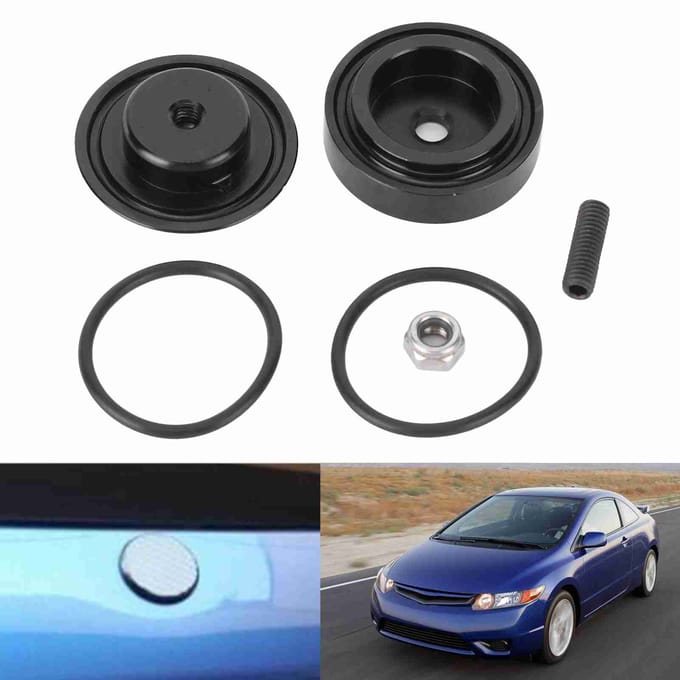 Auto Achterruitenwisser Verwijderingskit Afsluitdop Moer Passend voor Honda Civic CRX CRV S2000 black