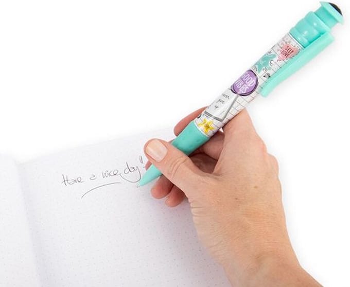 Motivatiepen XL 18 cm | Good Vibes Balpen