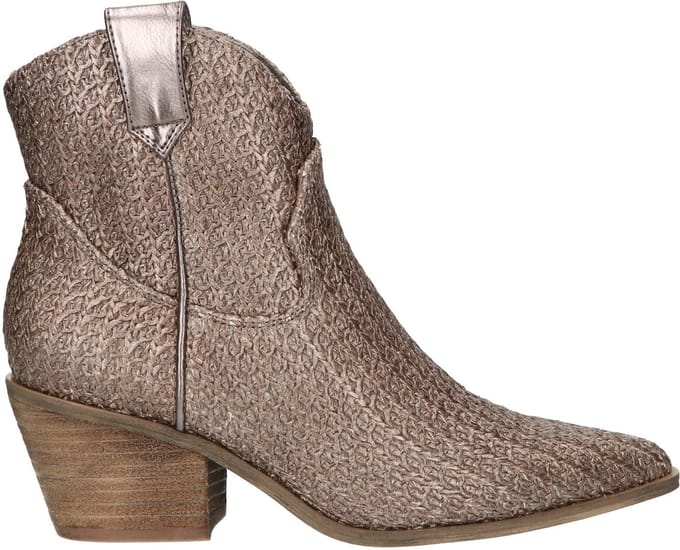 La Strada Western Bootie Pewter Raffia - Damesschoenen - Maat - 36