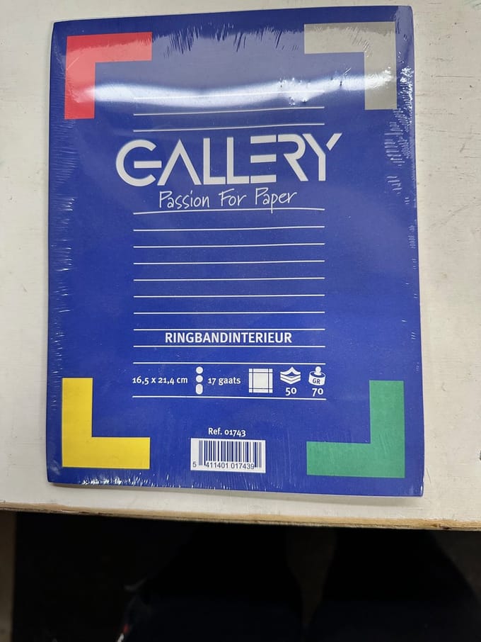 Gallery Ringband interieur A5 Ruit 1cm