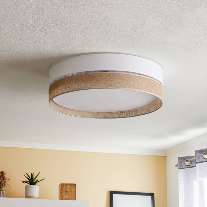TK Lighting Plafondlamp Linobianco, Ø 60 cm