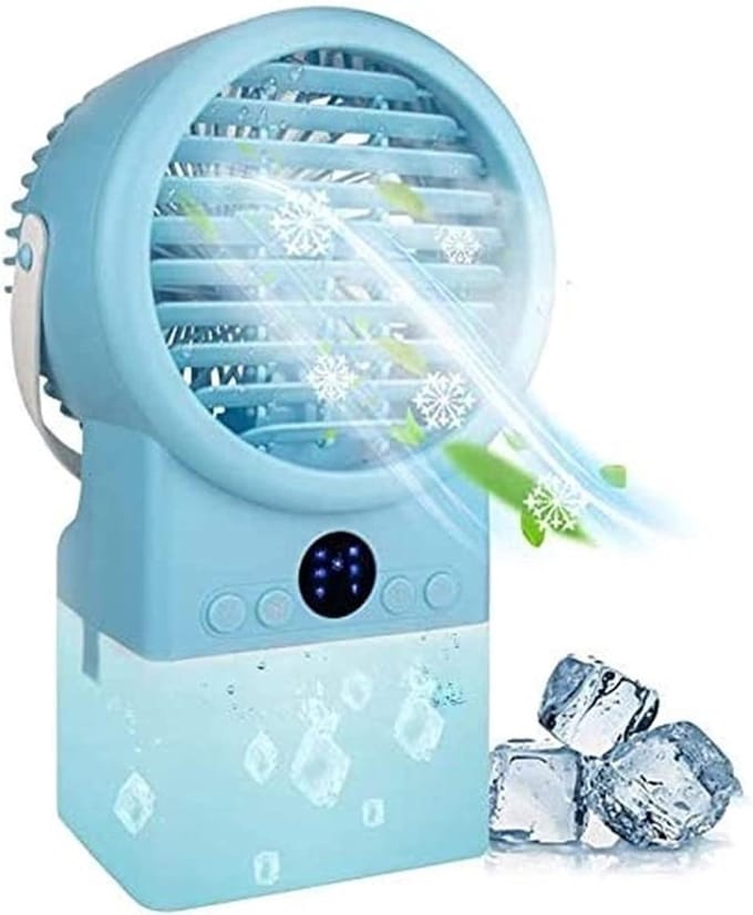 Draagbare Airco - Persoonlijke Koeler - Persoonlijke Koeling - Verdampingskoeling - 500ml Tank - Wit