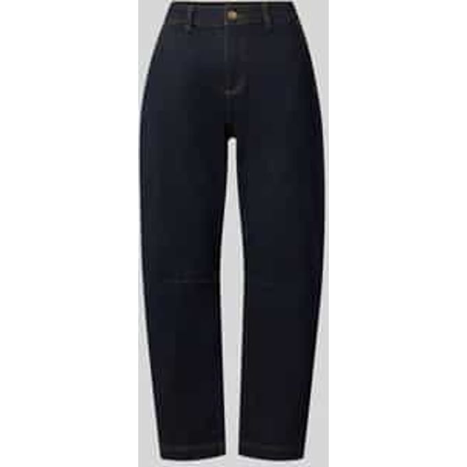 Barrel jeans van katoenmix