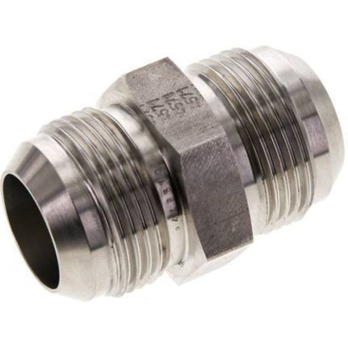 JIC  Dubbele Nippel UN 1-5/16''-12 RVS 170bar