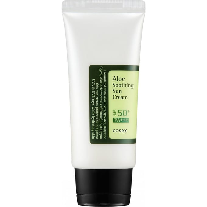 CORSX - Aloe Soothing Sun Cream Spf50+ PA+++ - 50 ml Hydraterende zonnebrand crème voor gezicht | Dagelijks gebruik