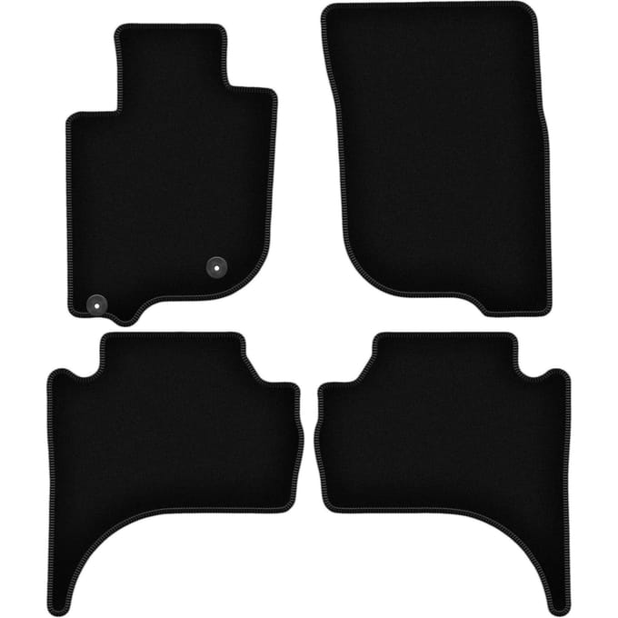 Wielganizator WLG-BASIC Serie - Velours Automatten - Zwart - Voor Mitsubishi L200 VI
